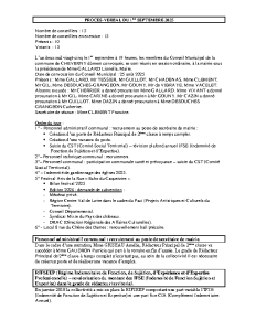 PROCES VERBAL 01 SEPTEMBRE 2025