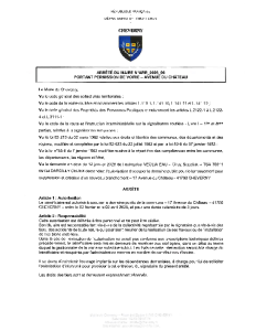 ARR_2026_06 Permission de Voirie VEOLIA Avenue du château