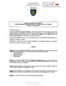 ARR_2026_34 – Délégation de fonction et de signature au 1er adjoint