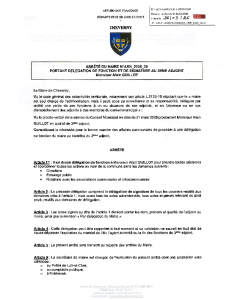 ARR_2026_36 – Délégation de fonction et de signature au 3ème adjoint