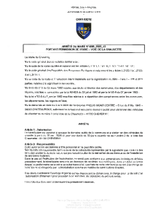 ARR_2026_43 Permission de voirie – voie de la chaumette 30j ENEDIS