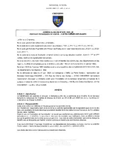 ARR_2026_50 Permission de voirie – terrasse temporaire – la porte dorée – marathon