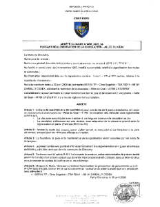 ARR_2026_55 Restriction de chaussée – Allée du Geai – Serva TP